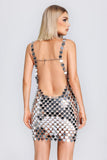 kamames Trista Halter Heart-Shape Sequins Dress