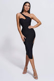 kamames Dagny One Shoulder Midi Bandage Dress