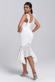 kamames Halo Lace Midi Bandage Dress