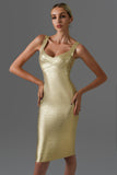 kamames Sukia Mini Bandage Dress - Gold