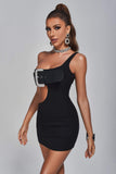 kamames Amary One Shoulder Cutout Mini Dress