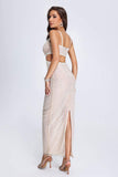 Yudith Cutout Sequin Maxi Dress