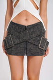 kamames Cheyann Cross Belt Skirt