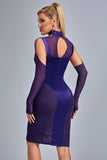 kamames Vacab Mesh Satin Mini Dress