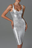 kamames Sukia Mini Bandage Dress - Silver