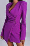 kamames Kinsley Purple Blazer Dress