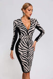 kamames Hayden Zipper Midi Bandage Dress