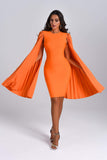 kamames Ronaldette Bandage Dress In Orange