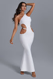 kamames Reece Cutout Maxi Bandage Dress In White