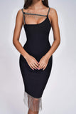 kamames Citra Rhinestone Mini Bandage Dress