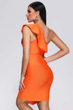 kamames Tihila One Shoulder Mini Bandage Dress