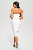 Kamames Zandra Strapless Diamante Midi Bandage Dress