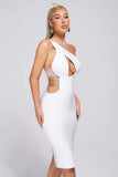 kamames Ceosa Cutout Midi Bandage Dress