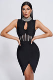 kamames Daija Diamonate Mini Bandage Dress