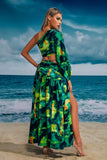 kamames Lenra Printed One Shoulder Maxi Dress