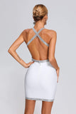 kamames Hanna Diamonate Mini Bandage Dress