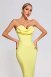 kamames Winify Strapless Midi Bandage Dress