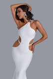 kamames Reece Cutout Maxi Bandage Dress In White