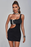 kamames Amary One Shoulder Cutout Mini Dress