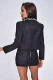 kamames Cleo Diamante Weave Blazer