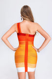 kamames Zakeria Gradient Bandage Mini Dress