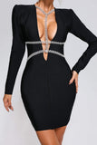 kamames Peta Diamonate Mini Bandage Dress