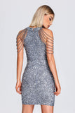 kamames Vivien Halter Sequin Mini Dress