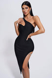 kamames Dagny One Shoulder Midi Bandage Dress