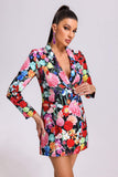 kamames Lesley Floral Printed Blazer Dress