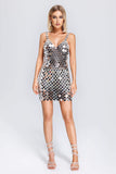 kamames Trista Halter Heart-Shape Sequins Dress