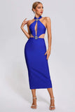 kamames Jenny Diamonate Midi Bandage Dress