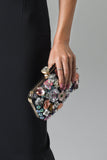 kamames Rex Floral Embroidery Clutch