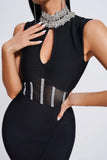 kamames Daija Diamonate Mini Bandage Dress