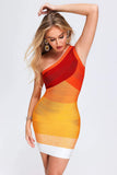 kamames Zakeria Gradient Bandage Mini Dress