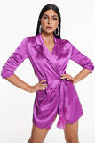 kamames Cosima Satin Shirt Dress