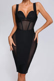 kamames Zurri Mesh Midi Bandage Dress